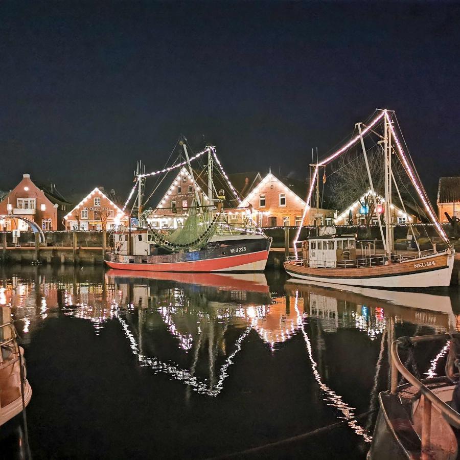 Ferienglueck An Der Nordsee Buche Deine Erdgeschoss-Ferienwohnung Mit Kamin Terrasse Und Eingezaeuntem Garten Fuer Unvergessliche Auszeiten Altfunnixsiel Luaran gambar